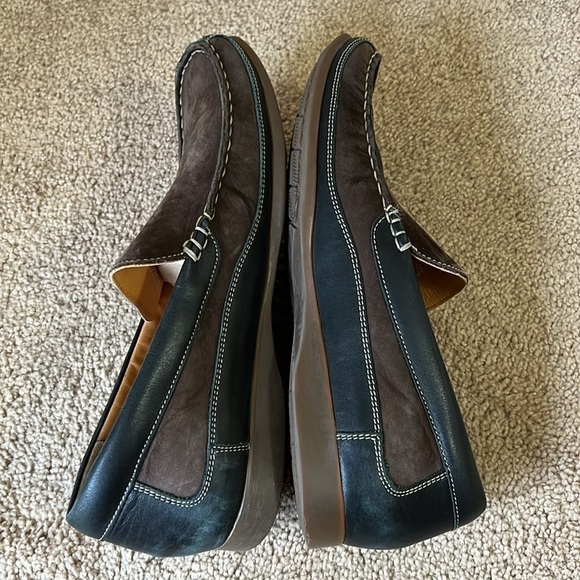 Mephisto Baduard Slip-On Loafer Dark Brown Nubuck/Black Calf Leather - Picture 5 of 11